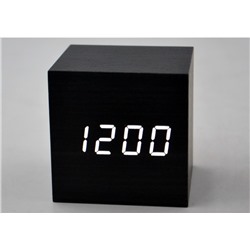 Электронные часы в деревянном корпусе VST-869-6 белые